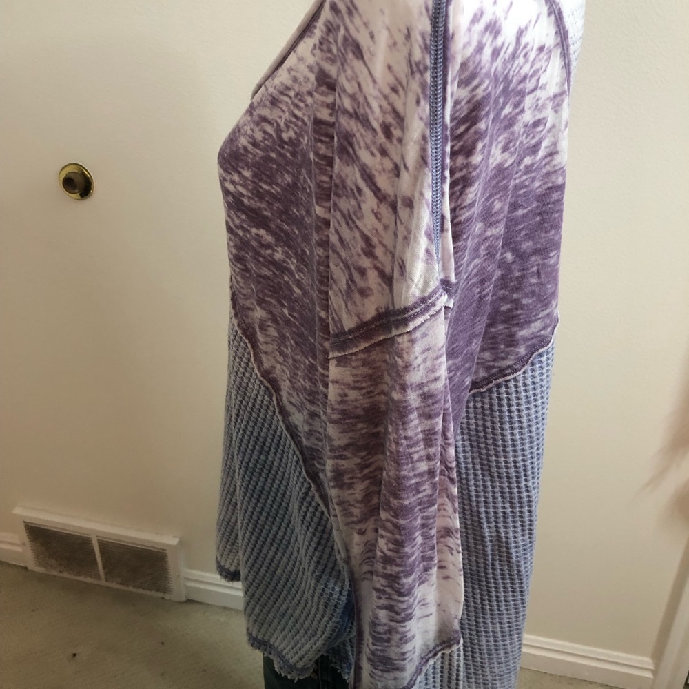 We The Free Purple and White Long Sleeve Top - Picture 5 of 9